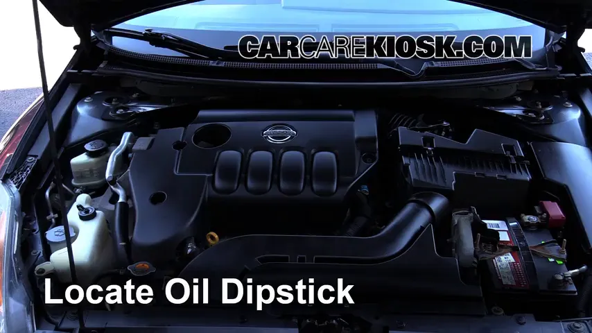 2009 Nissan Altima S 2.5L 4 Cyl. Sedan (4 Door) Oil Check Oil Level